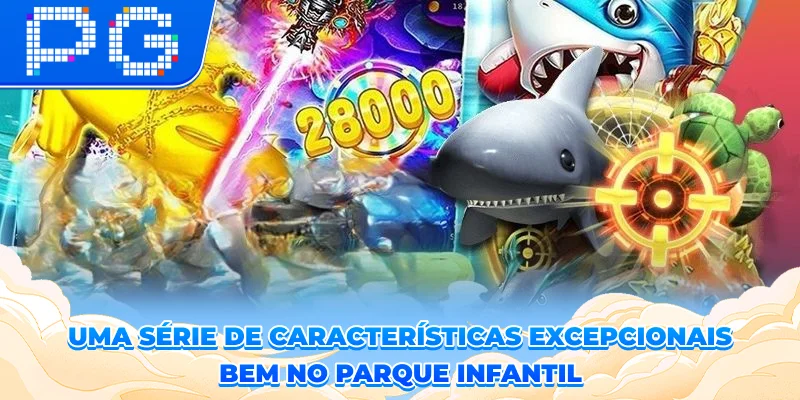 Uma série de características excepcionais bem no parque infantil Uma série de características excepcionais bem no parque infantil